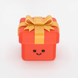 3D Printed Xmas Gift Box Fidget Toy – Cute Desk Decor & Mechanical Switch Tester